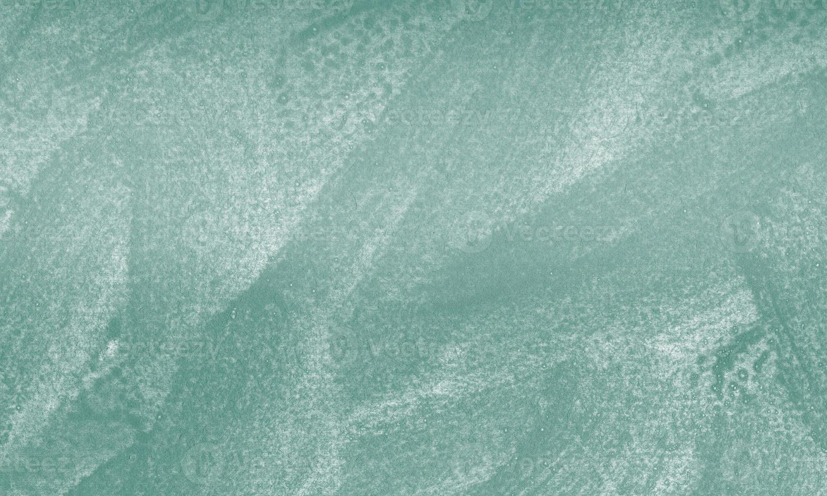 Creative abstract hand painted background with deep teal color photo