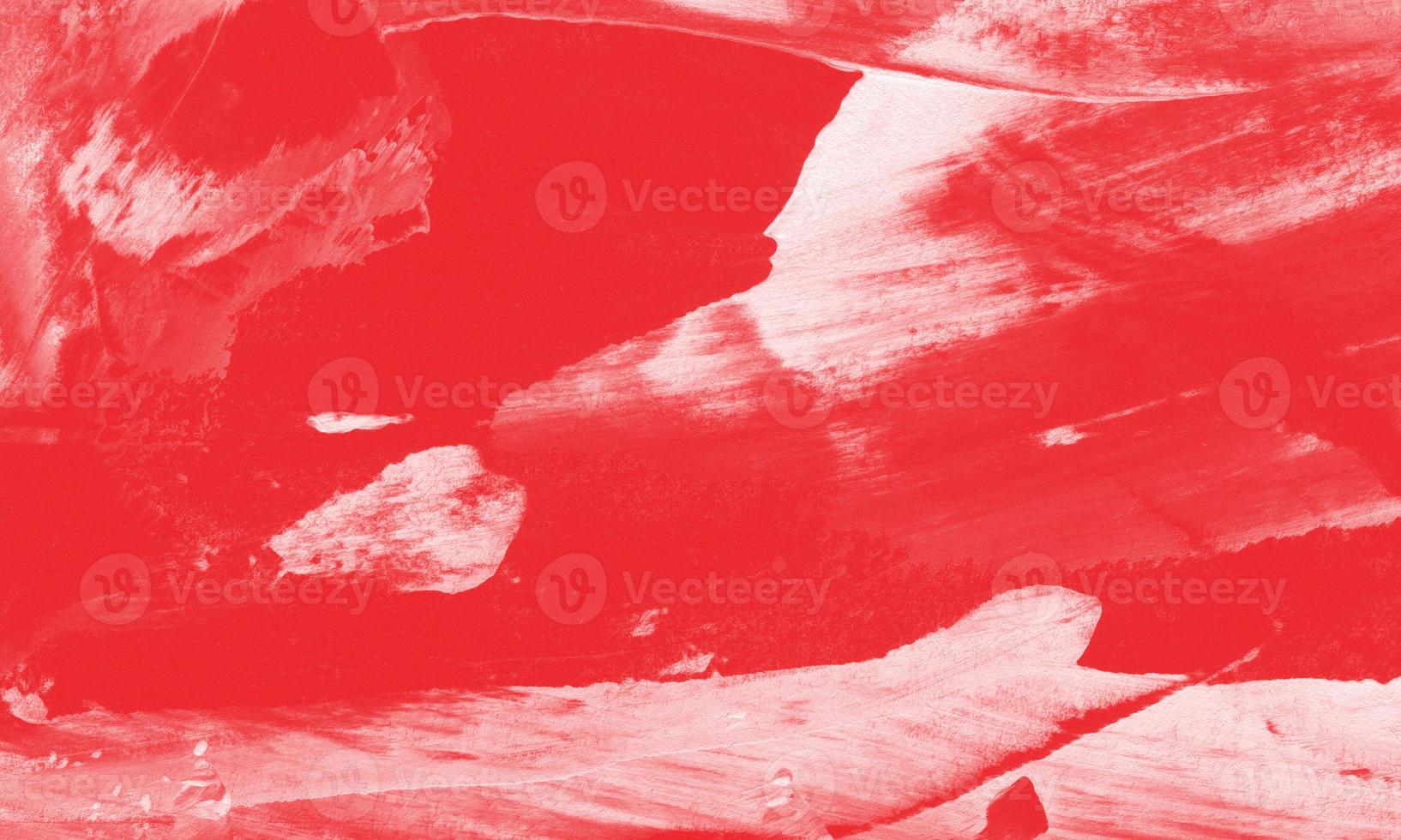 Creative abstract hand painted background with red color photo