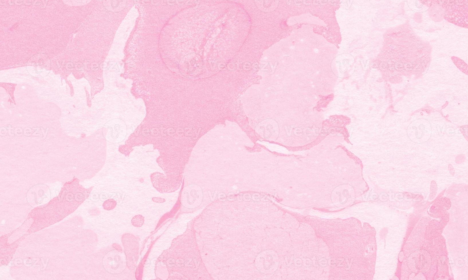 Abstract liquid marble painting background print with neon pink color photo