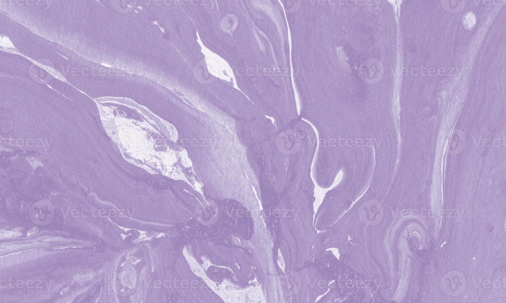 Abstract liquid marble painting background print with lavender color photo