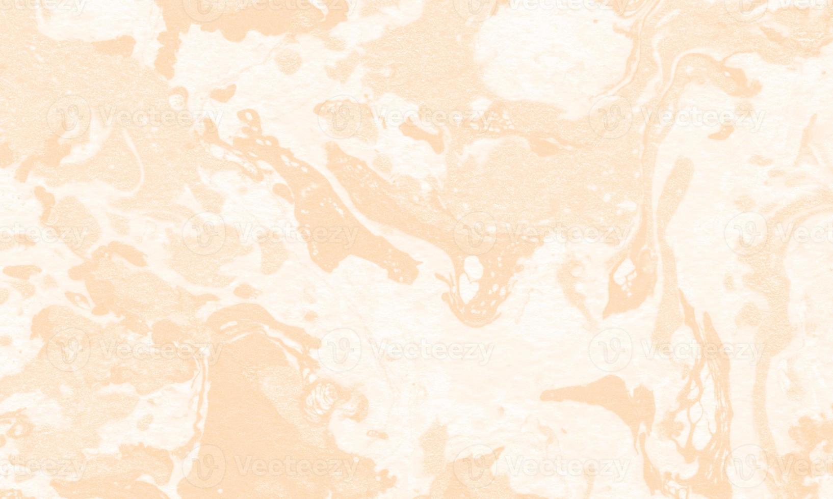 Abstract liquid marble painting background print with peach color photo