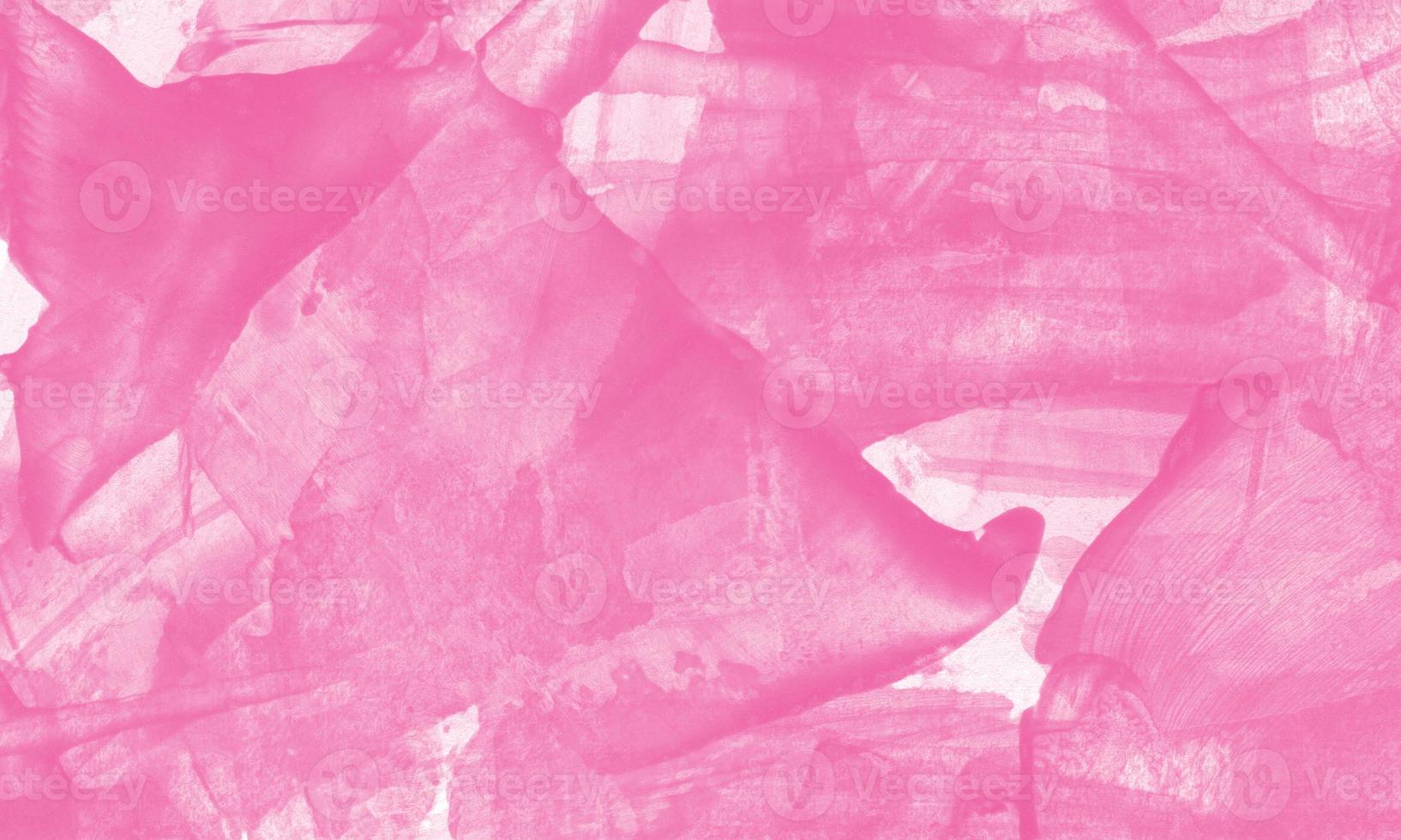 Creative abstract hand painted background with neon pink color photo