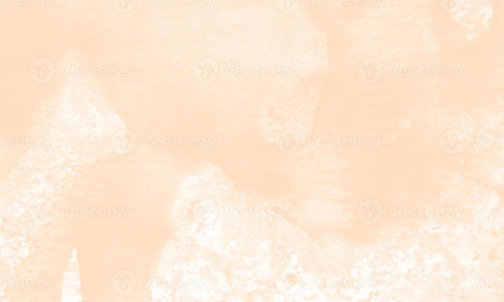 Creative abstract hand painted background with peach color photo