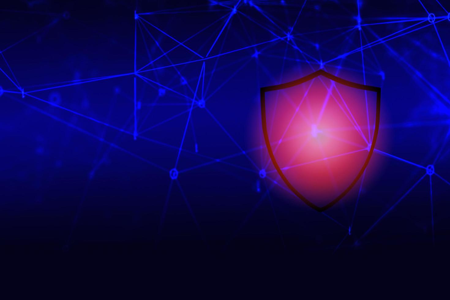 Data security systems computer with shield on data network for protect crime by an anonymous hacker internet - technology background cyber security concept photo
