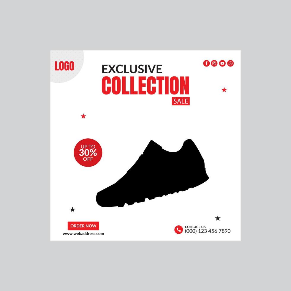 Online Shopping Sports Shoes Sell Banner Pro Vector