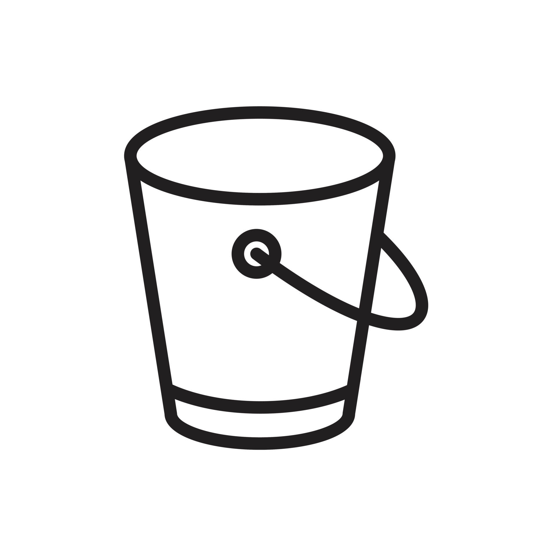 Bucket icon template black color editable 4953914 vector art at vecteezy