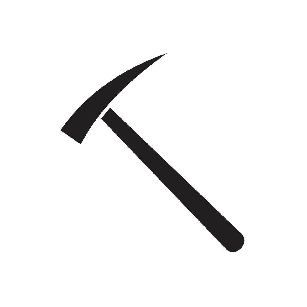 Hammer icon template black color editable. vector