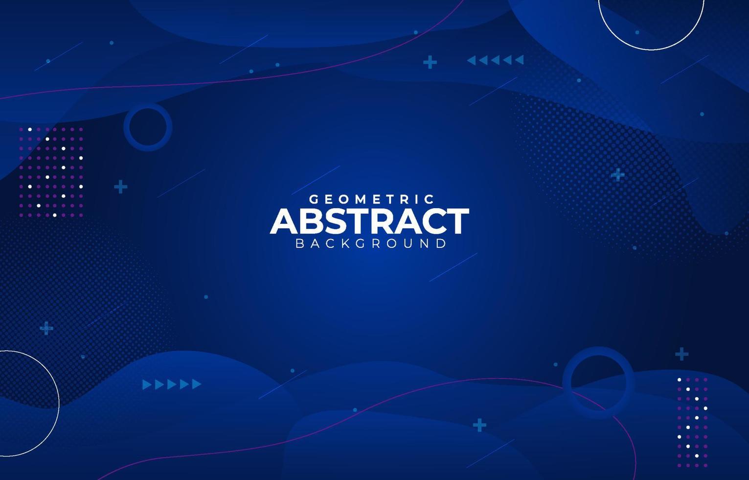 Abstract Blue Geometric Background Concept vector