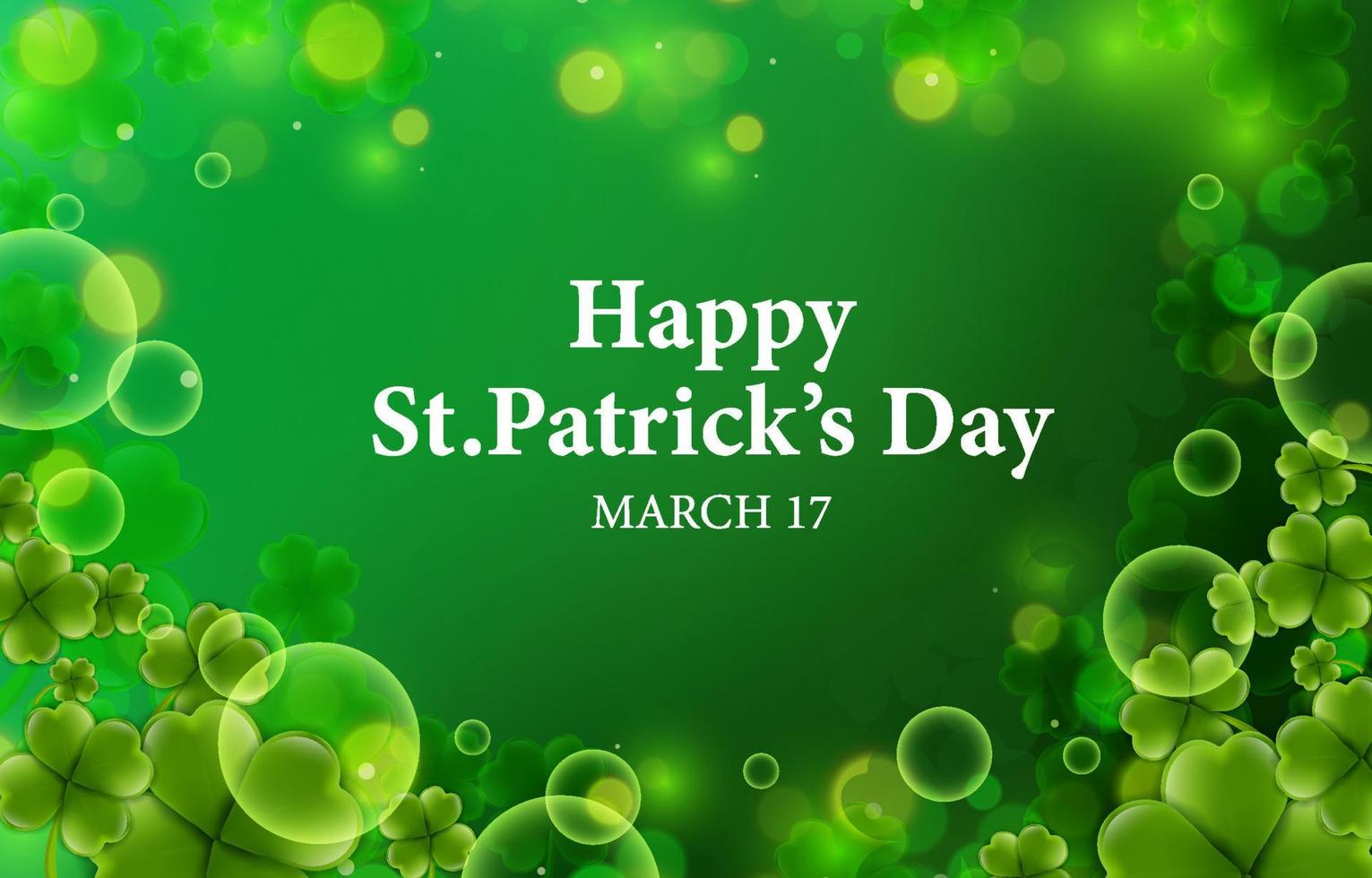 Shamrock Realistic Background vector