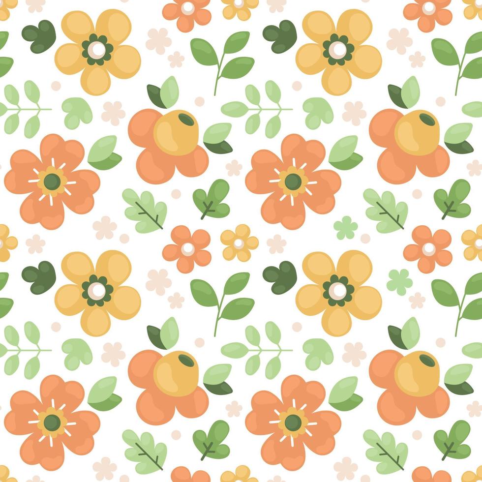 Spring Floral Seamless Pattern vector