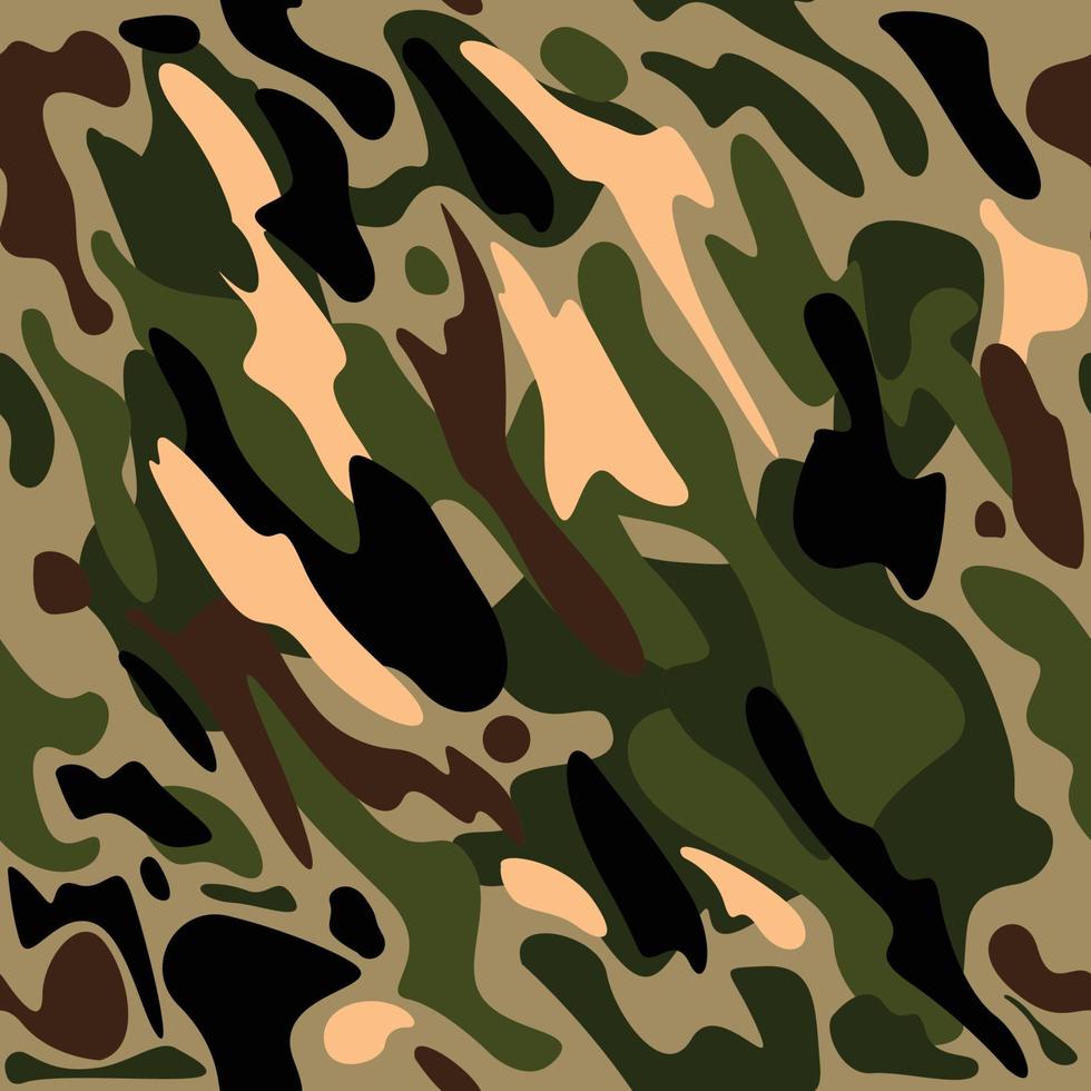 Wood Land Army Seamless Pattern Concept vector