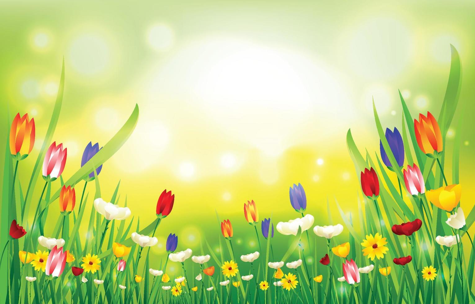 Nature Spring Background Concept vector
