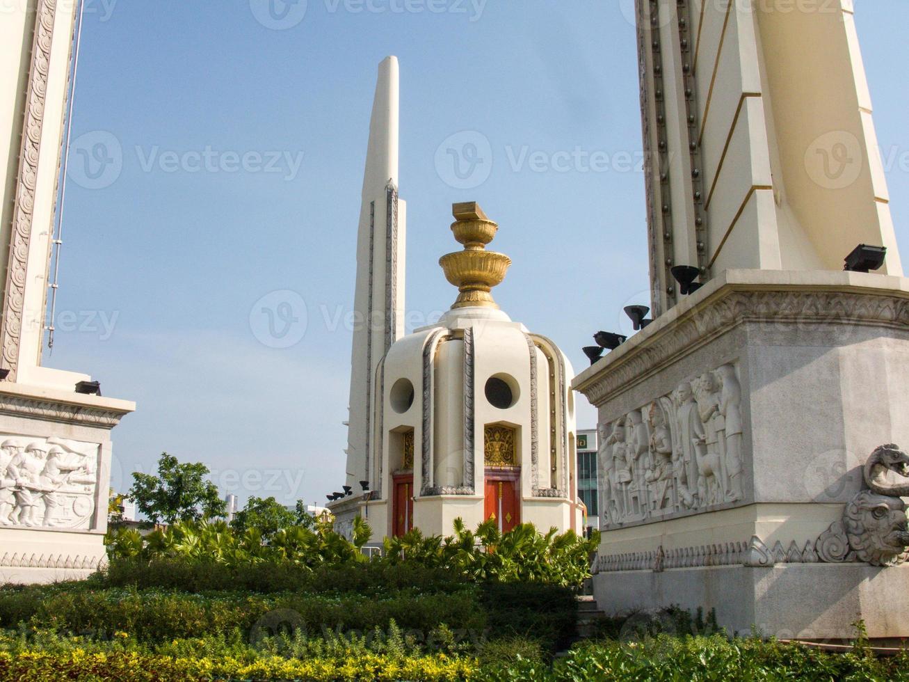 Bangkok, 15 de abril de 2018, el monumento a la democracia es un monumento público de área pública en Bangkok, Tailandia, el 15 de abril de 2018 en Bangkok, Tailandia. foto