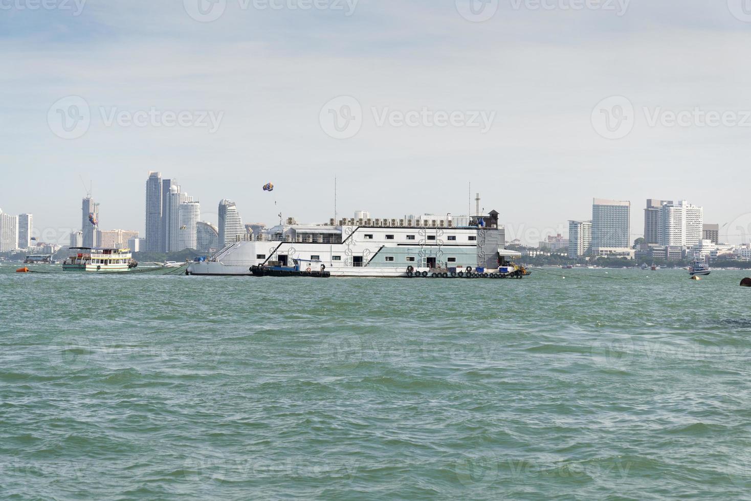 The ships at sea. photo
