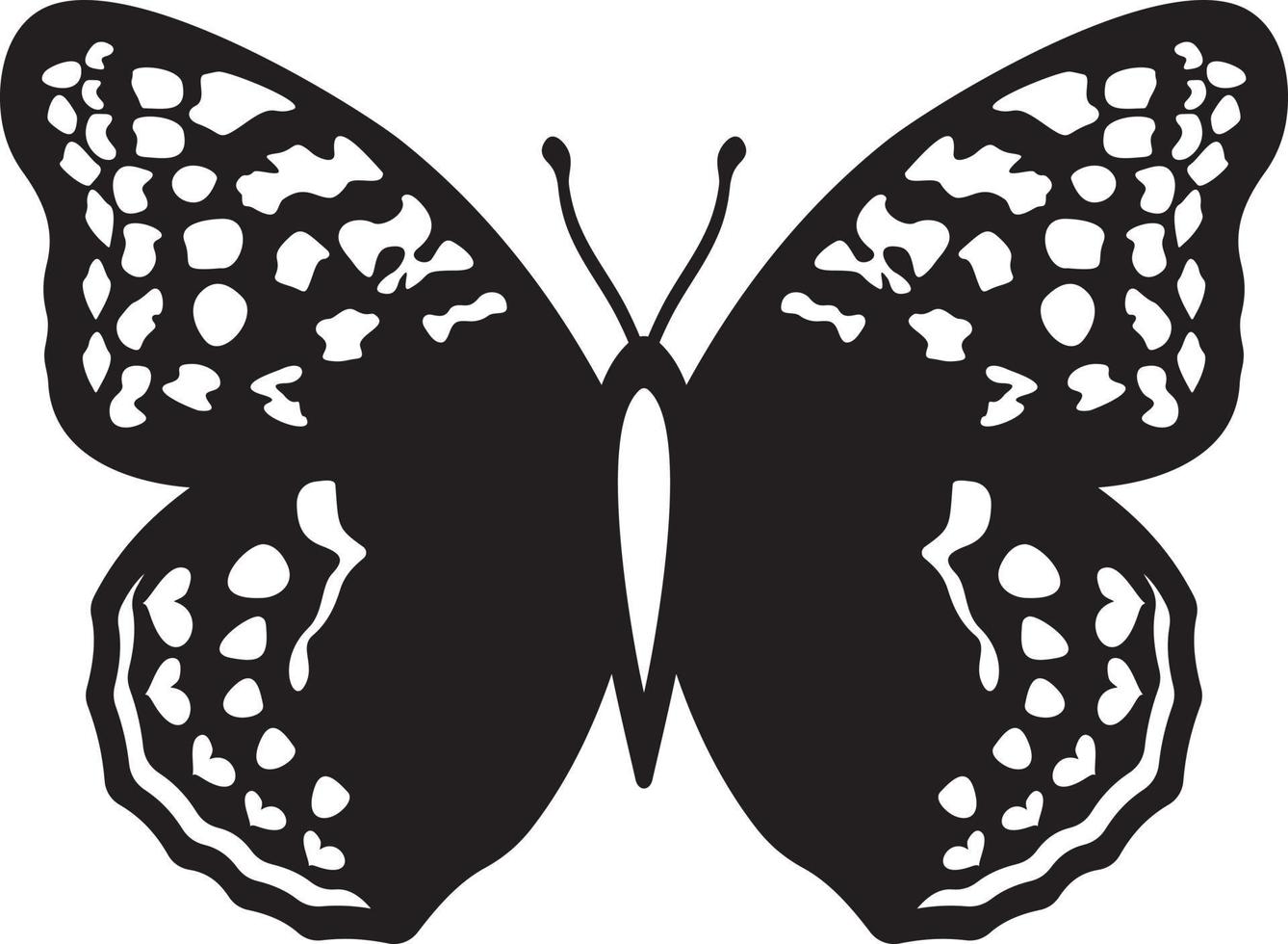 Butterfly silhouette vector