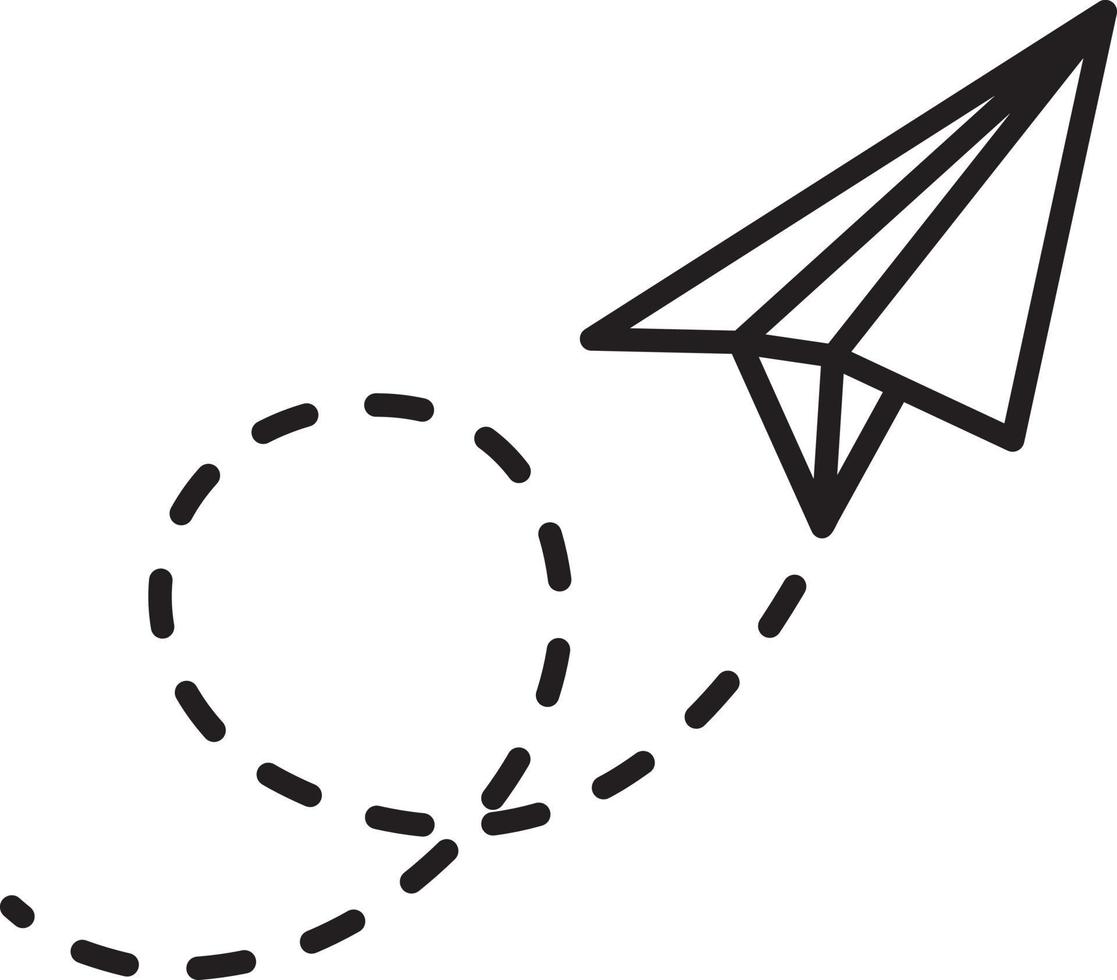 Paper airplane vector