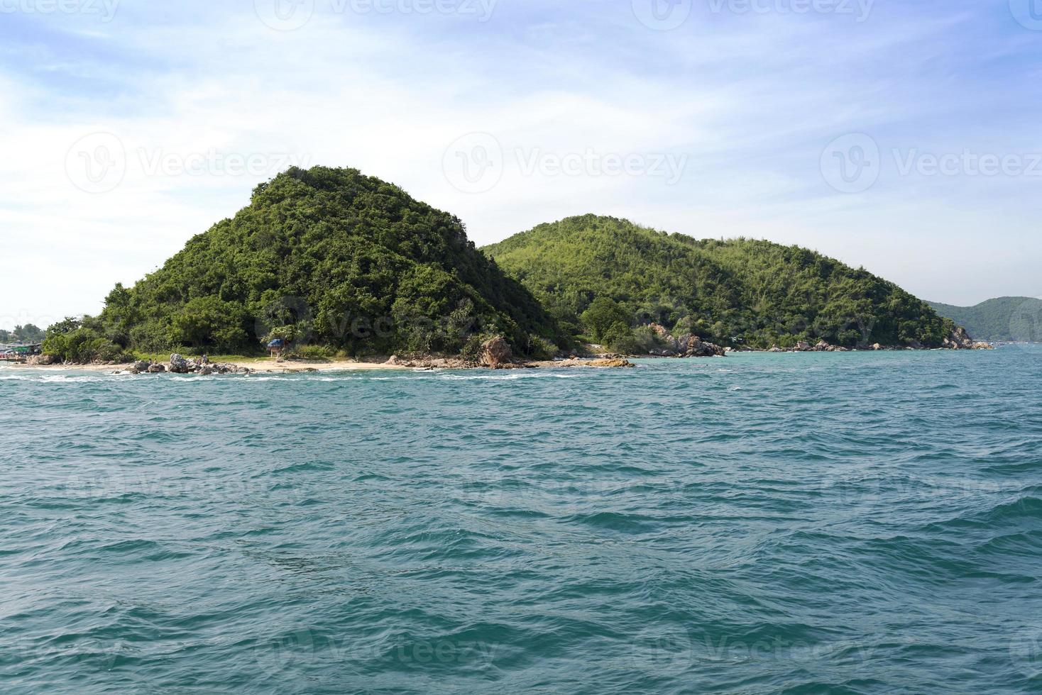 Sea, island and sky. photo