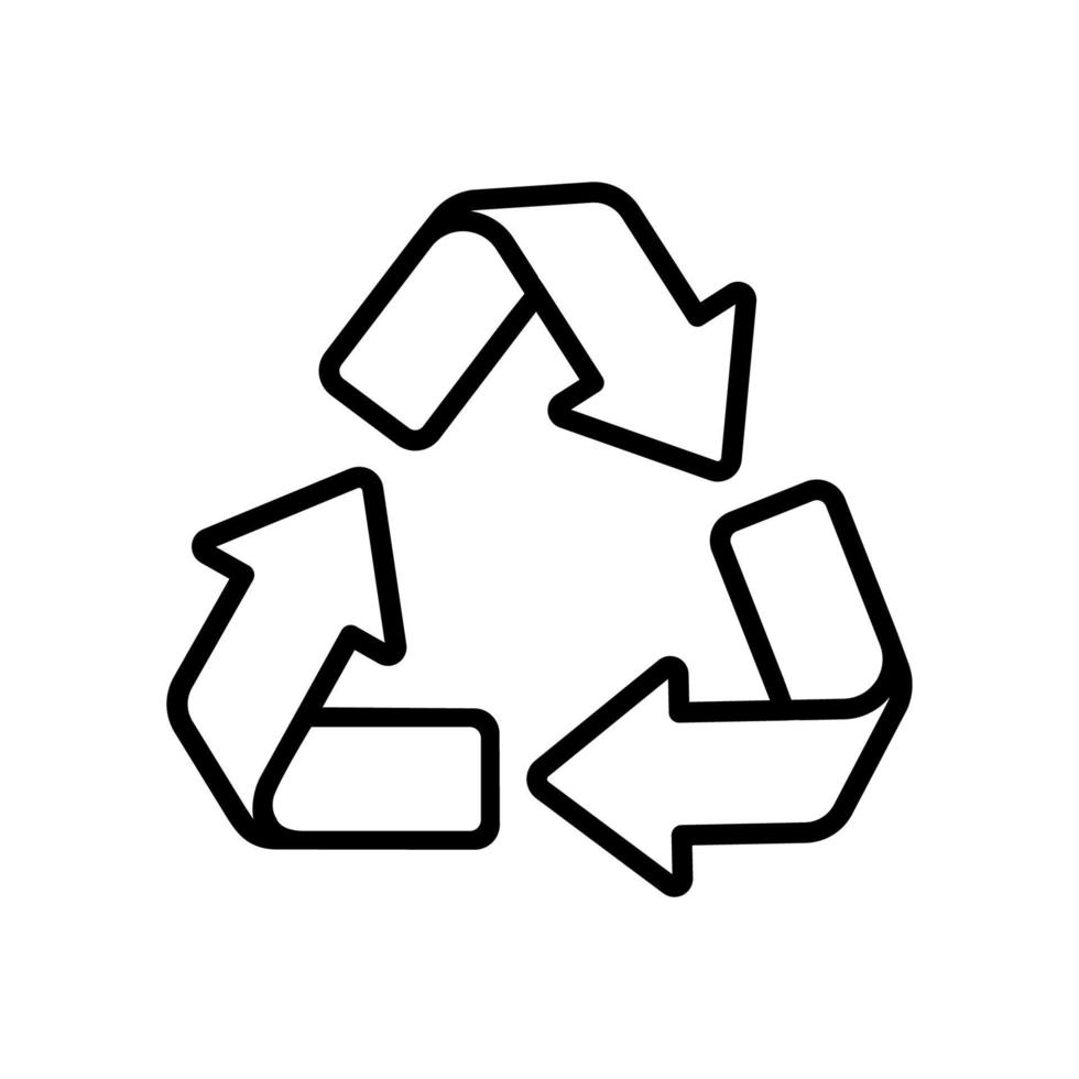 Reciclar logotipo editable, icono de vector de medio ambiente