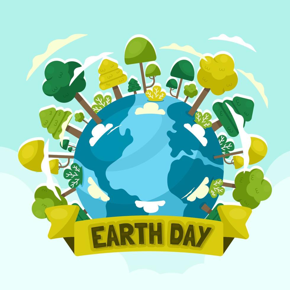 Earth Day Concept vector