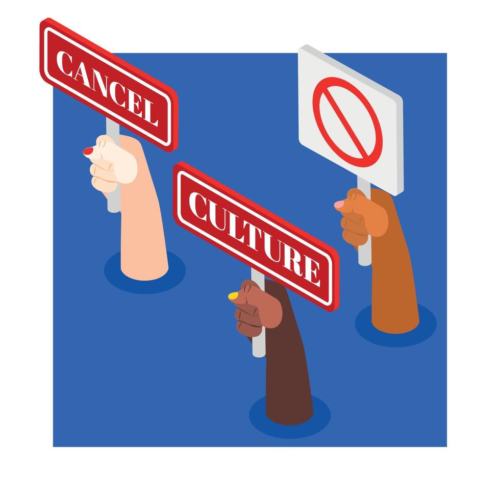Cancel Culture Background vector