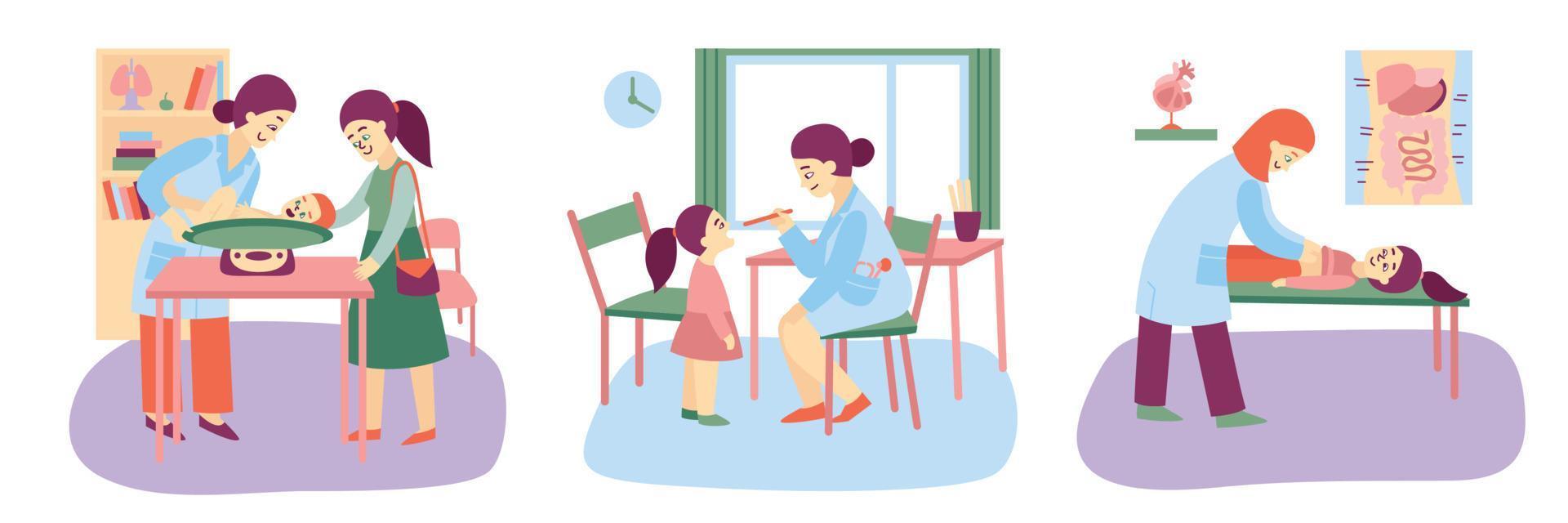 Doctor Pediatrician Design Concept vector