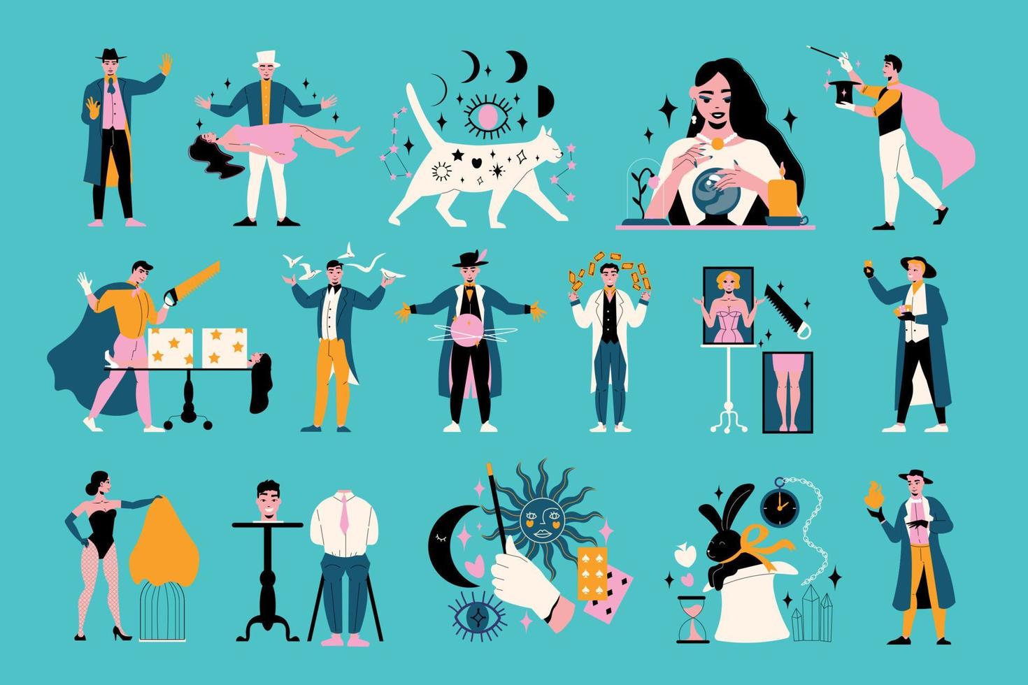 Magic Show Set vector