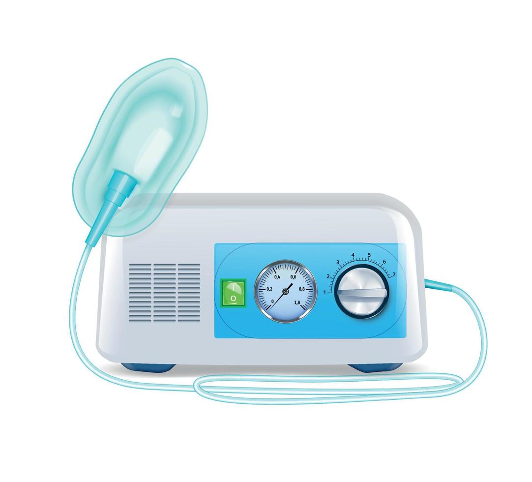 Realistic Oxygen Mask vector