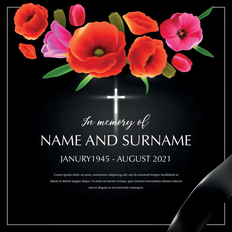 Funeral Memory Name Composition vector