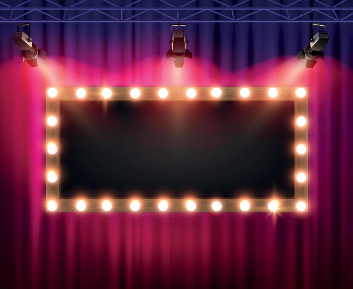 Night Show Background vector