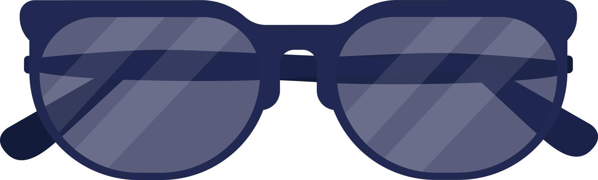 Gafas de sol objeto vectorial de color semi plano vector