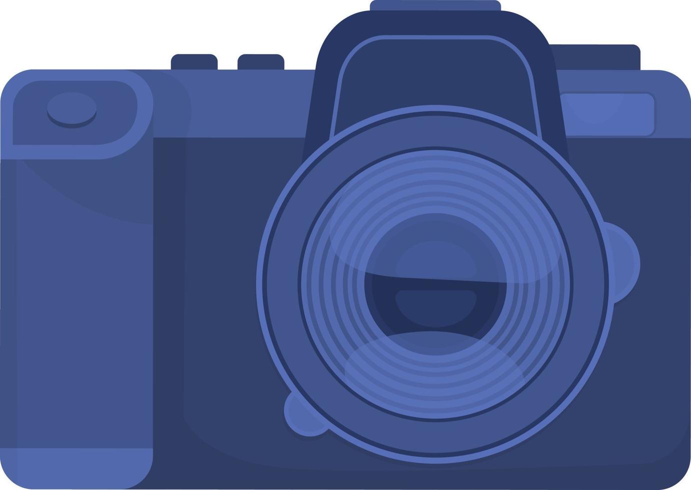 Camera semi flat color vector object