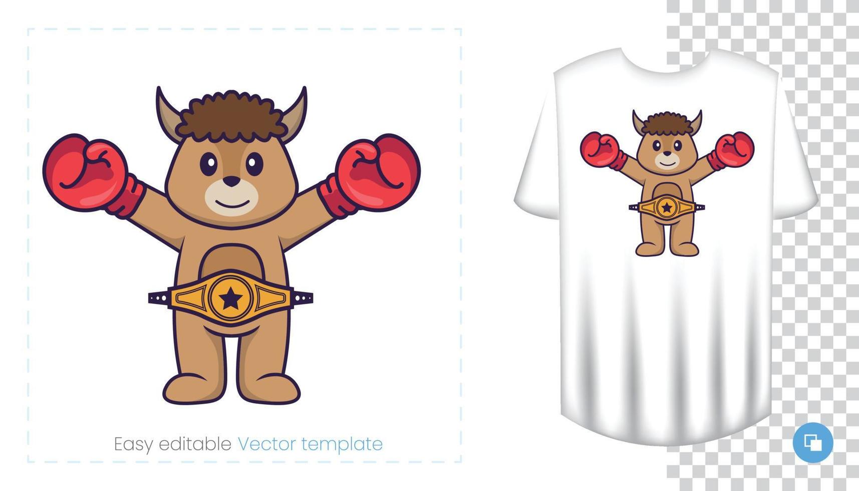 Cute sheep character. Prints on T-shirts, sweatshirts, cases for mobile phones, souvenirs. Isolated vector illustration on white background.