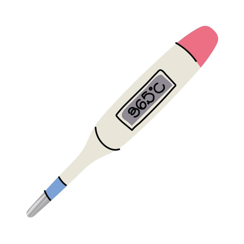 digital thermometer illustration vector