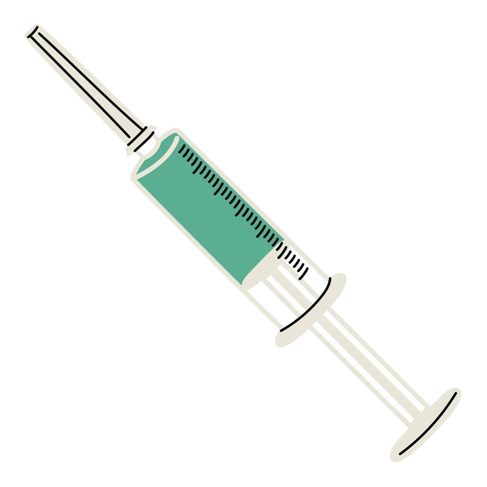 green syringe design vector
