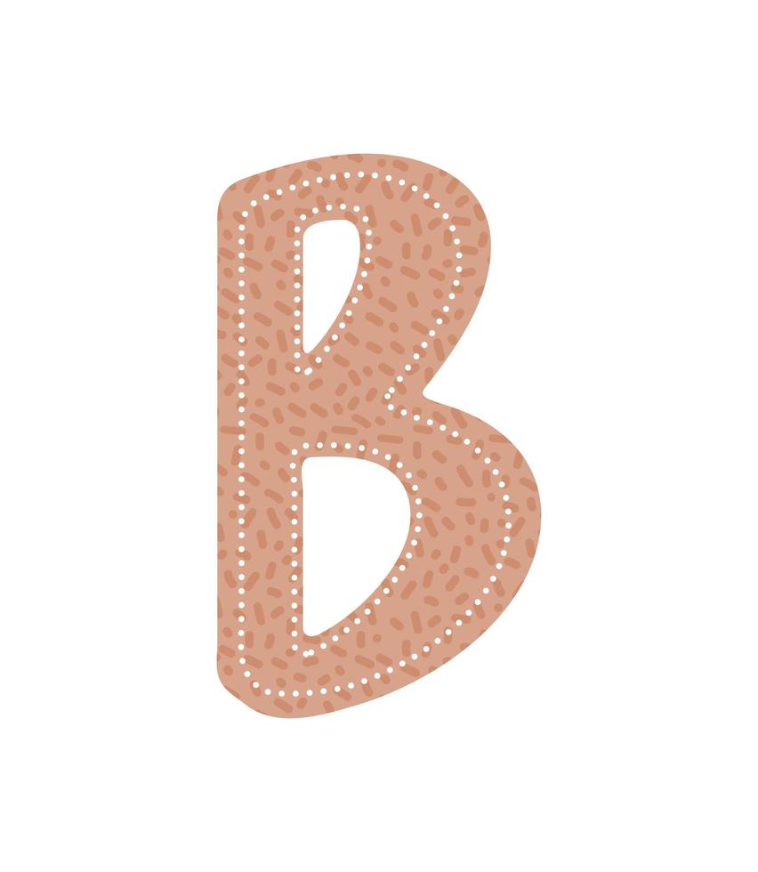nice letter B icon vector