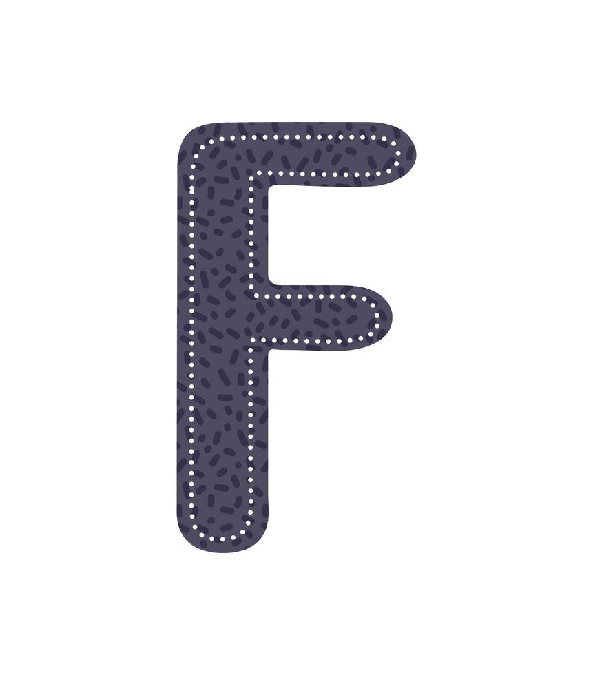 nice letter F icon vector