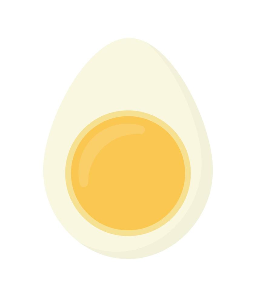 diseño de huevo cocido vector