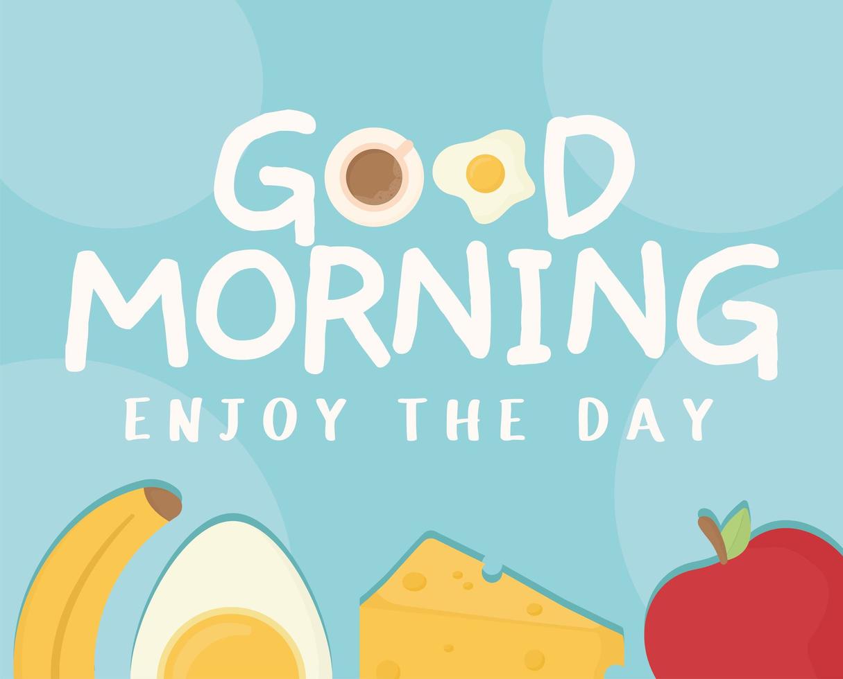 good morning breakfast cartel vector