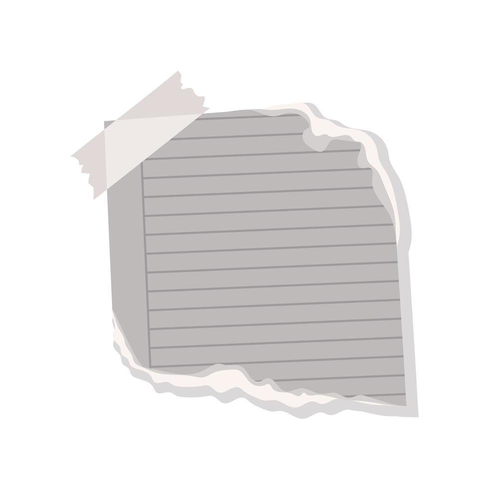 ripped cardboard icon vector