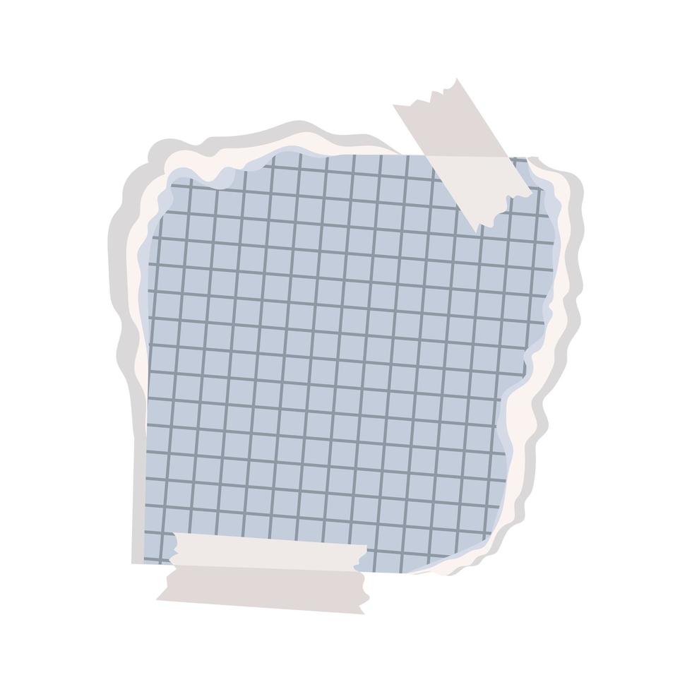 torn paper icon vector