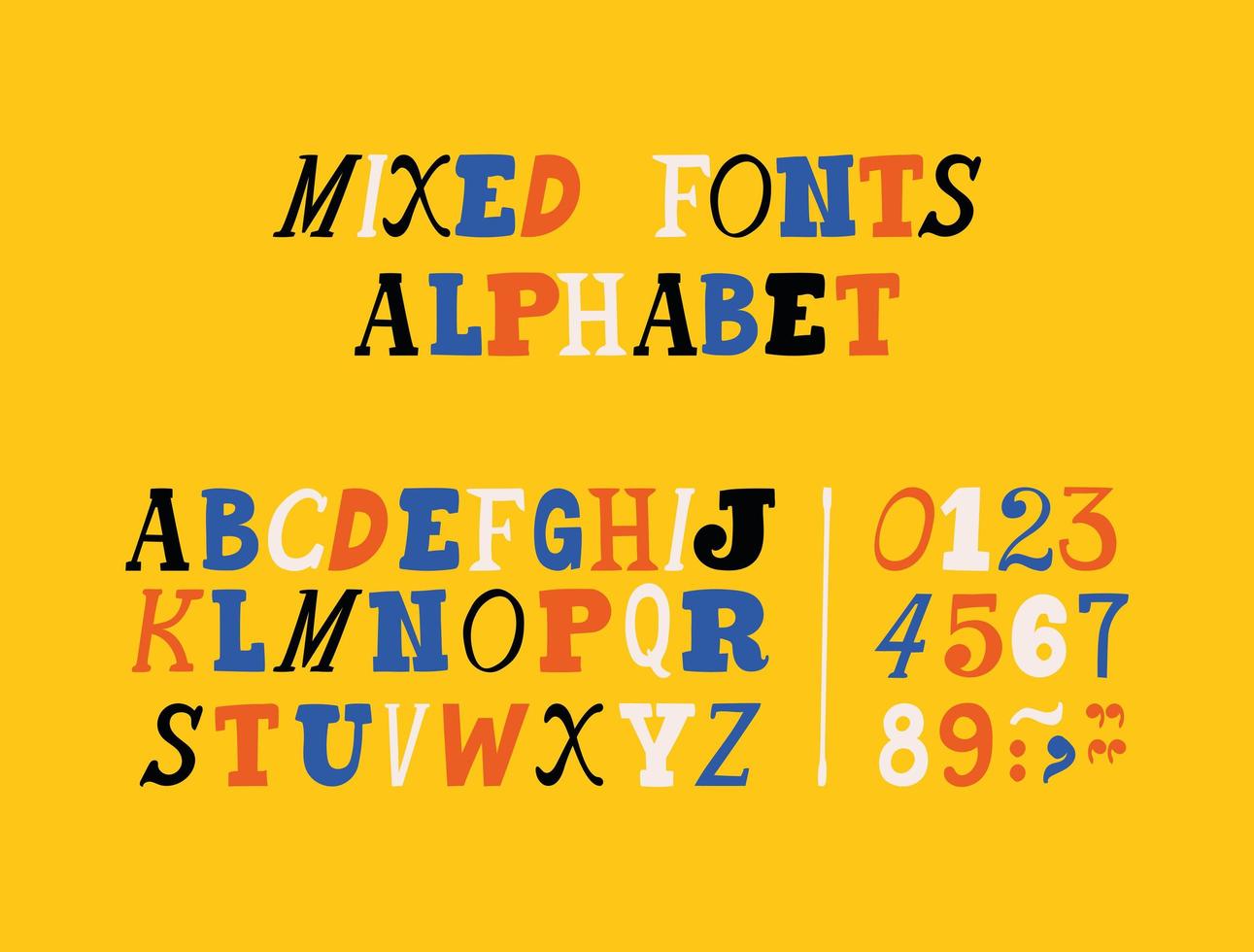 ransom note alphabet cartel vector