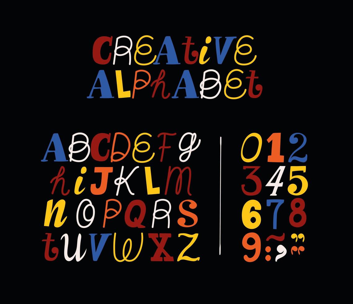 ransom note alphabet illustration vector