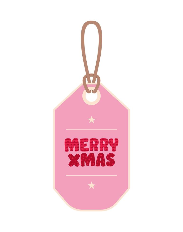 merry xmas label vector