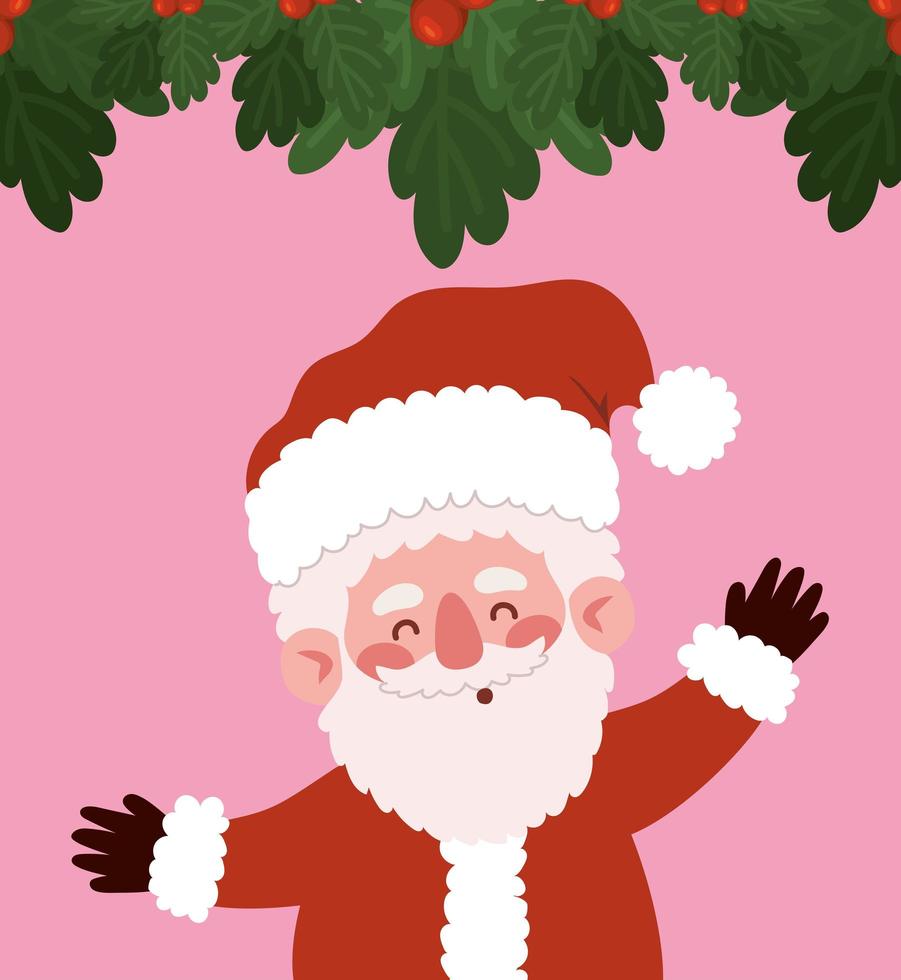 santa poster design vector