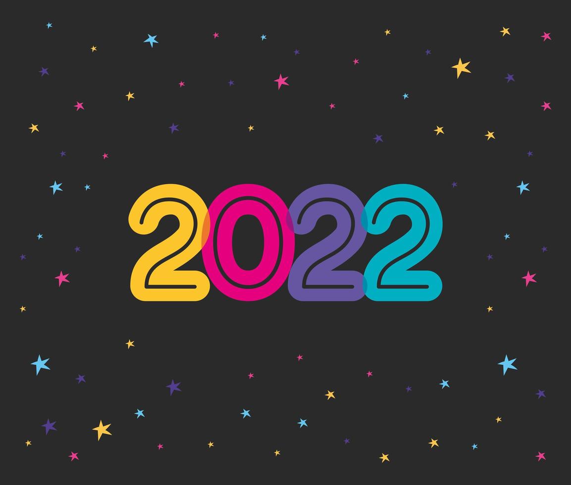 nice new year card vector