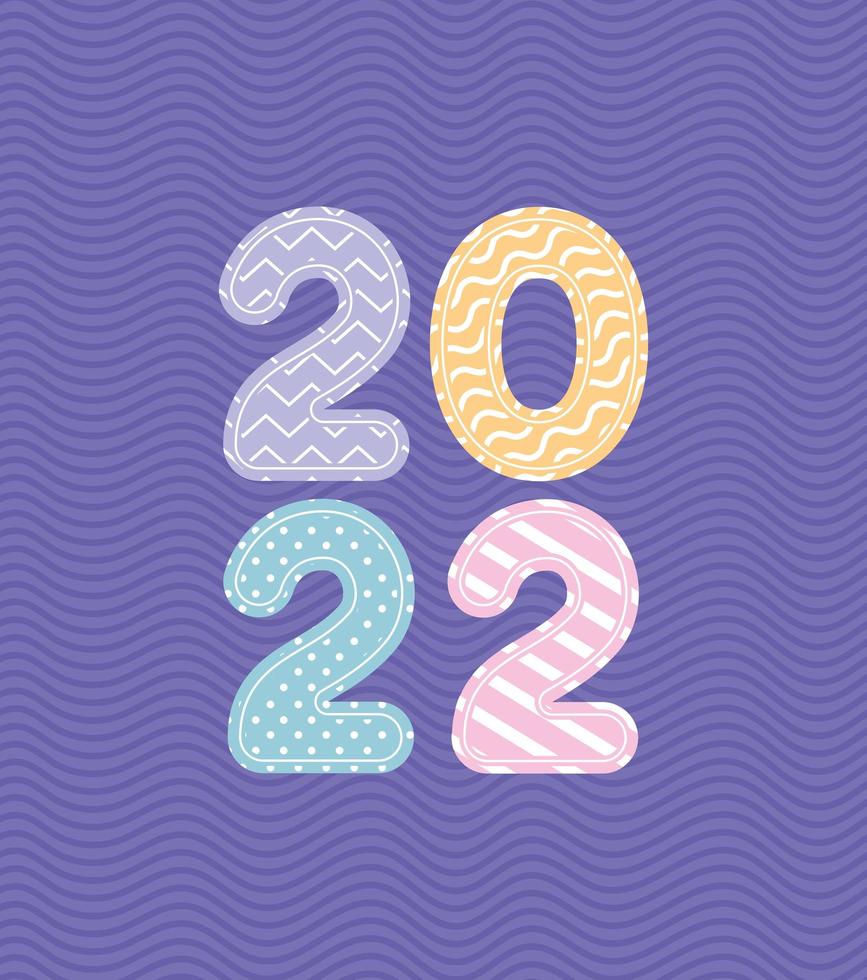 new year 2022 poster vector