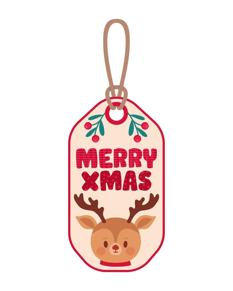 holiday tag design vector