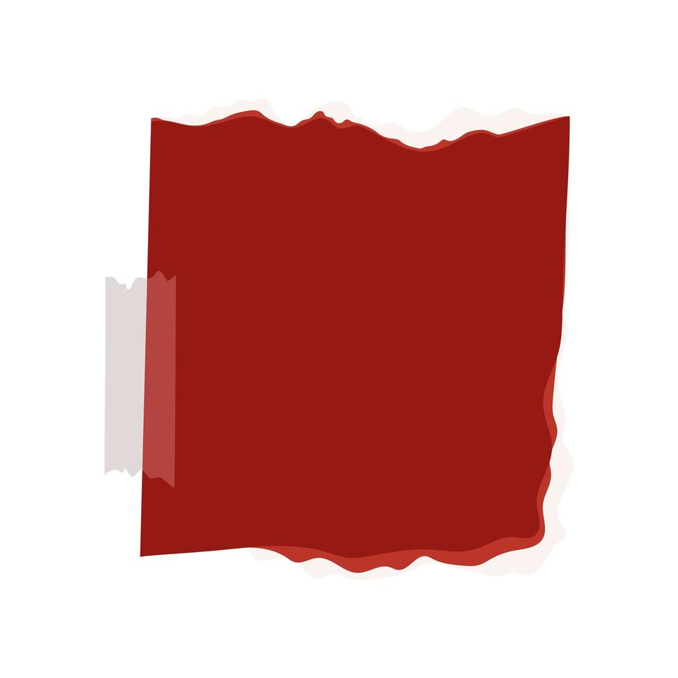 crimson ripped paper vector