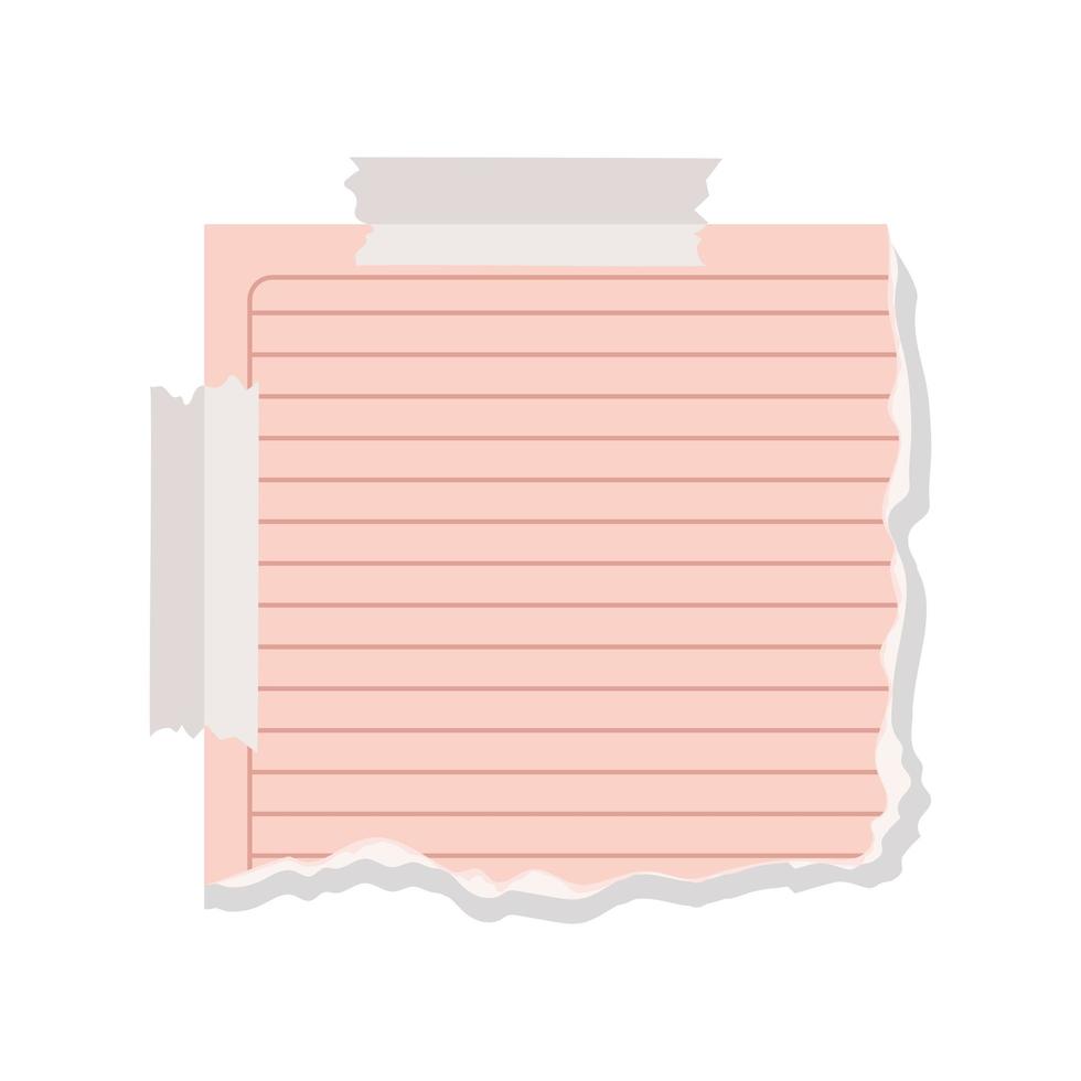 ripped page icon vector