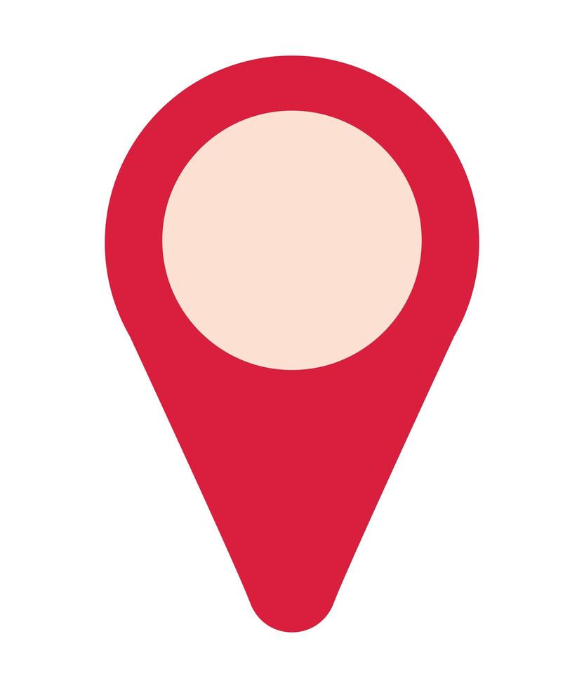 location mark with a red color vector